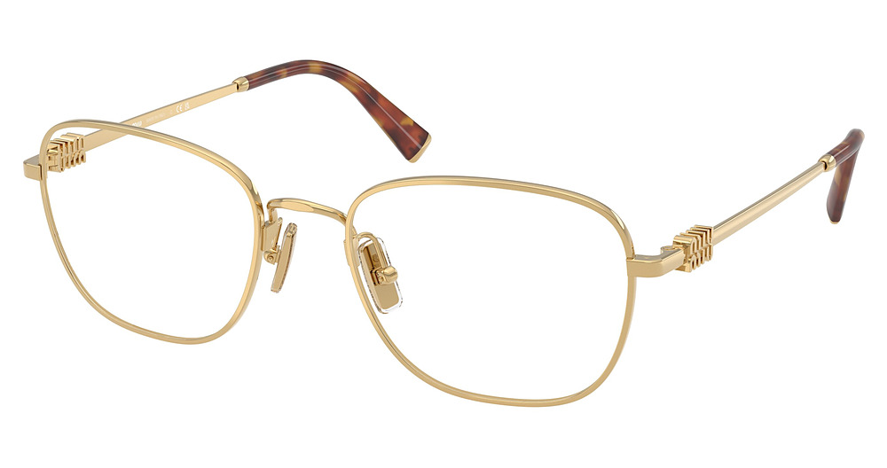 Miu Miu MU 50WV round eyeglasses in Gold