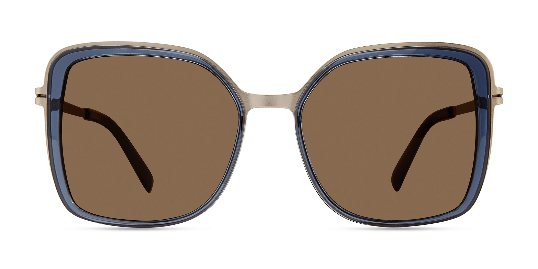 Modo 462 irregular sunglasses in Midnight Blue/Gold