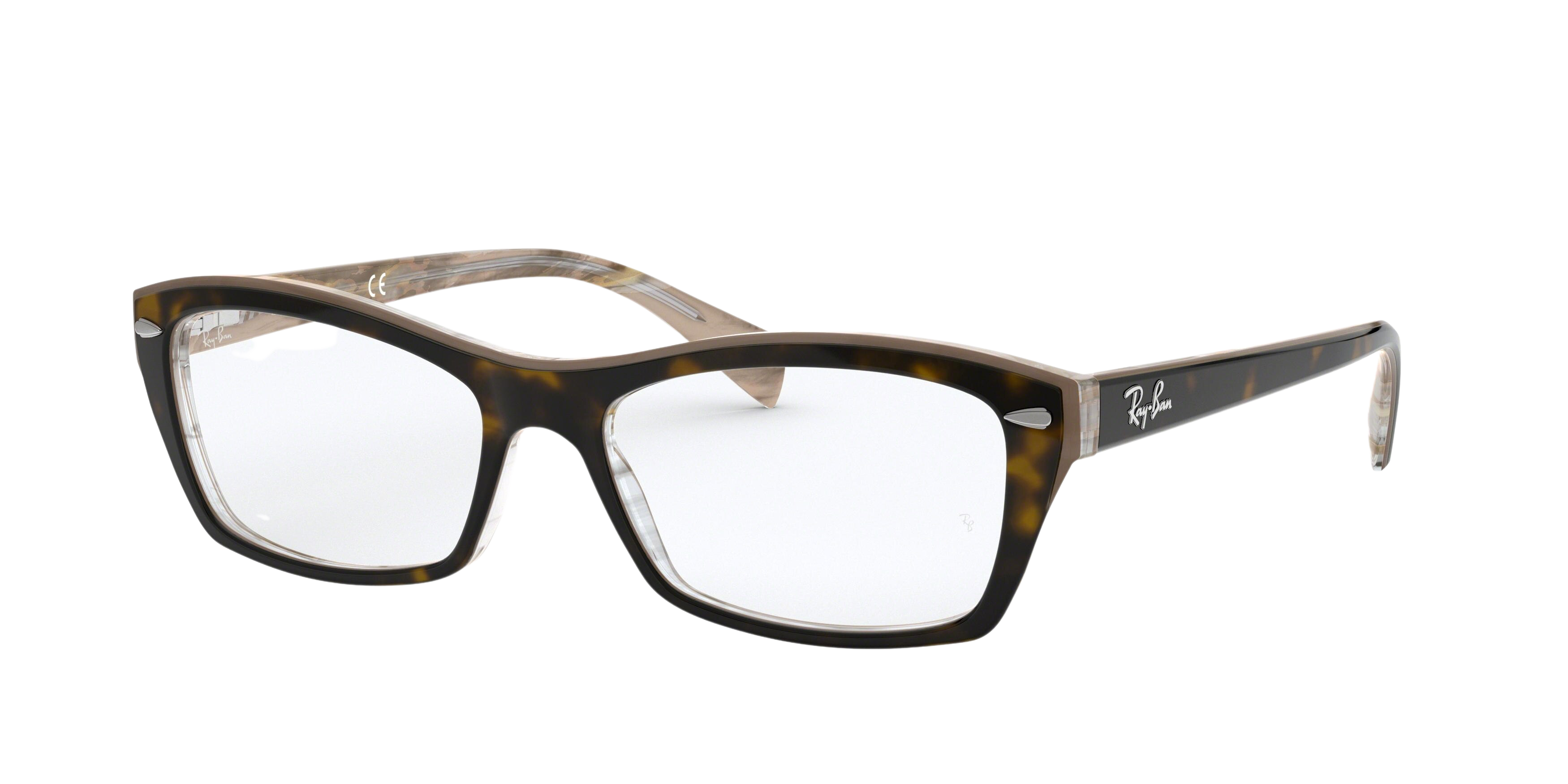 TOP HAVANA ON TRANSPAREN BEIGE
