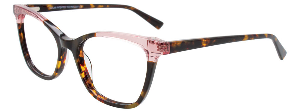 Brown & Amber Marbled & Crystal Pink / Tortoise Brown