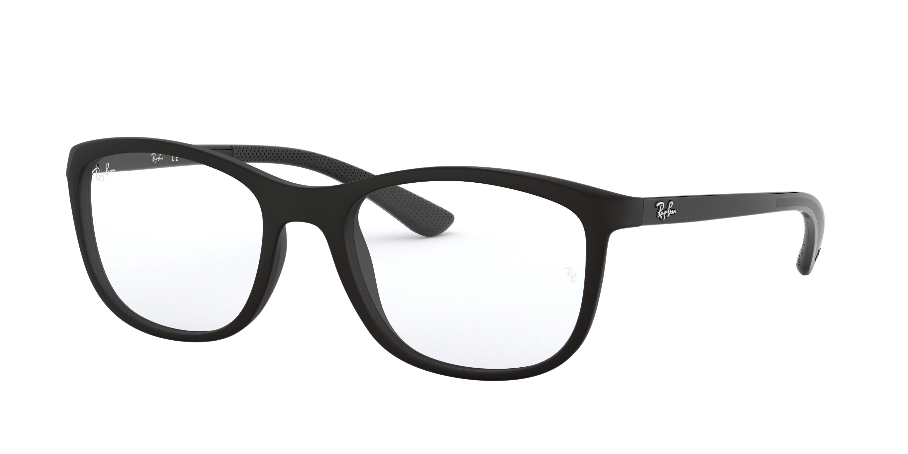 Ray-Ban RX7169 square eyeglasses in Matte Black
