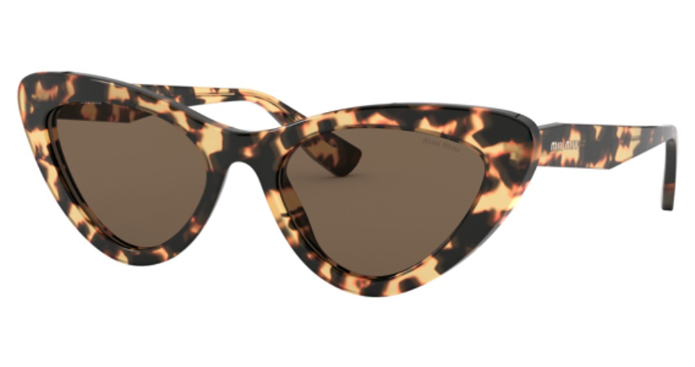 Miu Miu MU 01VS CORE COLLECTION cateye sunglasses in Light Havana/Brown