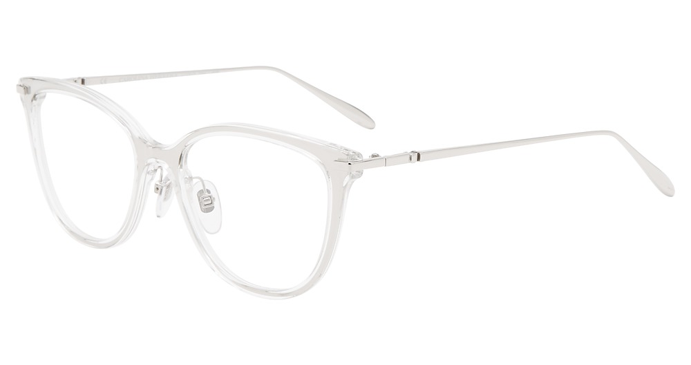 Carolina Herrera VHN053 cateye eyeglasses in Silver 0579