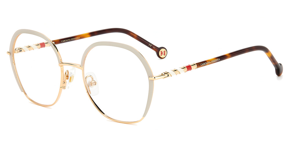 Carolina Herrera HER 0099 square eyeglasses in Gold Ivor
