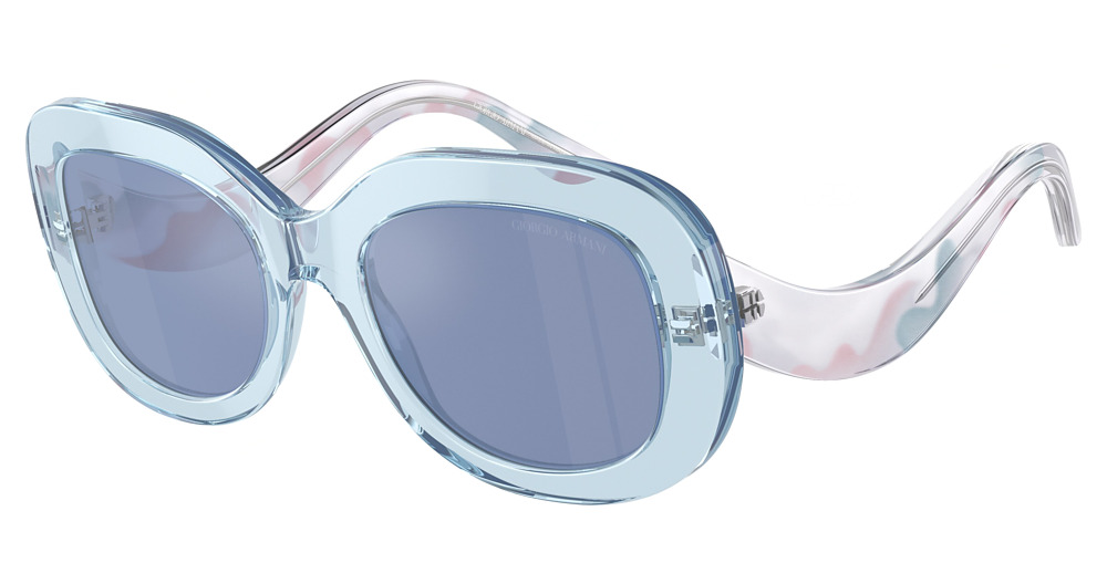 TRANSPARENT LIGHT BLUE / LIGHT BLUE MIRROR SILVER