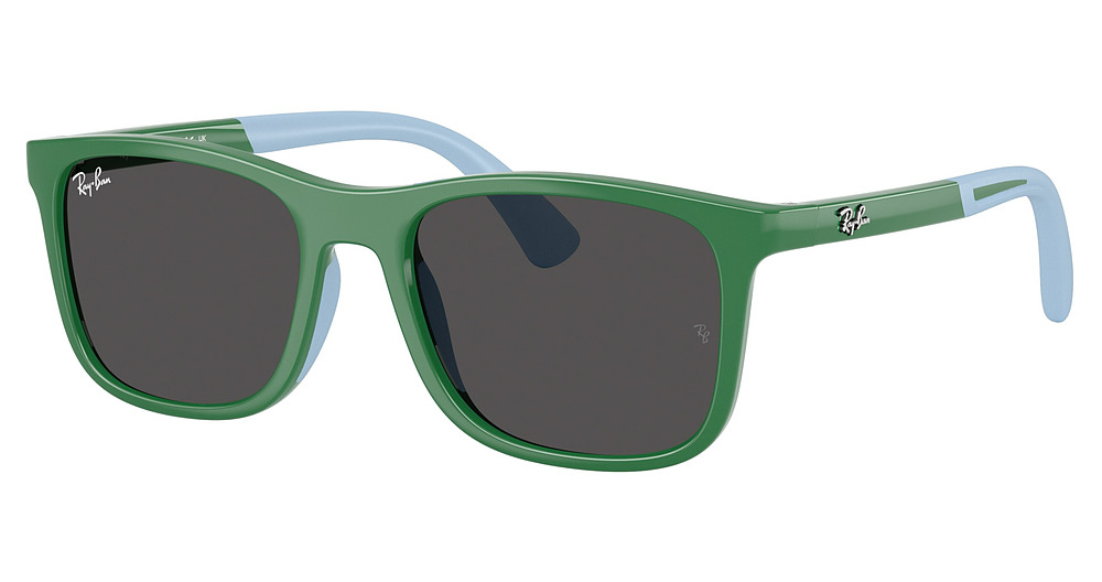 Ray-Ban RJ9084S sunglasses in Green on Rubber Light Bl/Dark Grey