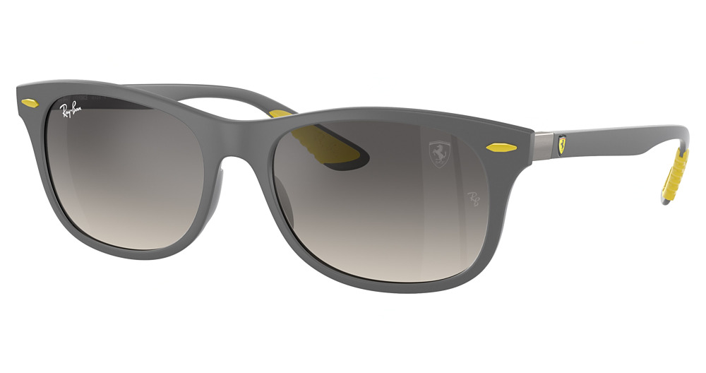 Ray-Ban RB4607M square sunglasses in Matte Grey/Gradient Grey