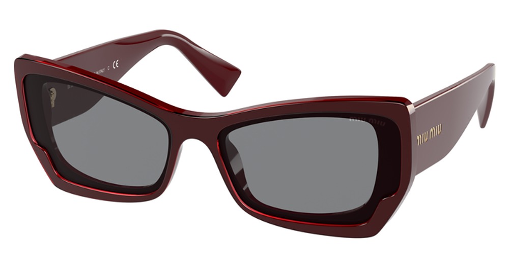 Miu Miu MU 07XS cateye sunglasses in Pink Bordeaux/Grey