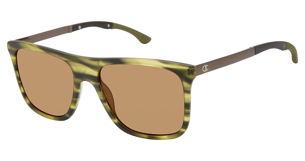 OLIVE HORN / DARK BROWN