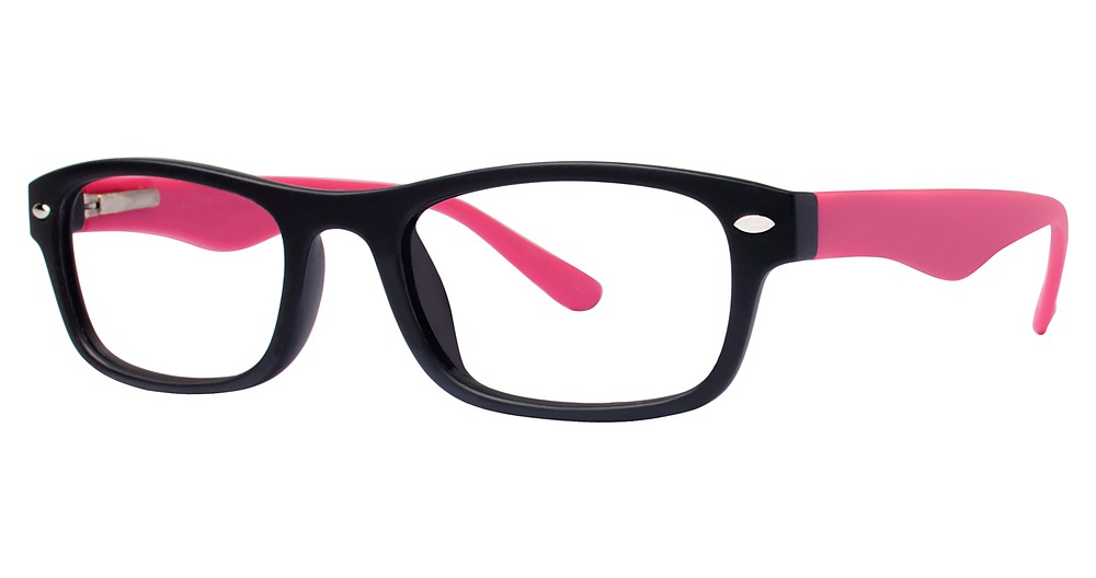 black/hot pink