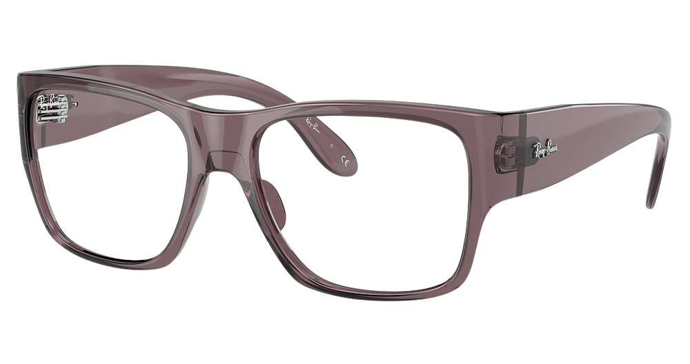 Ray-Ban RY9287V square eyeglasses in Transparent Dark Brown