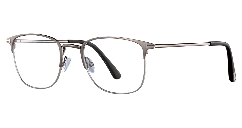 Tom Ford FT5453 irregular eyeglasses in Matte Light Ruthenium