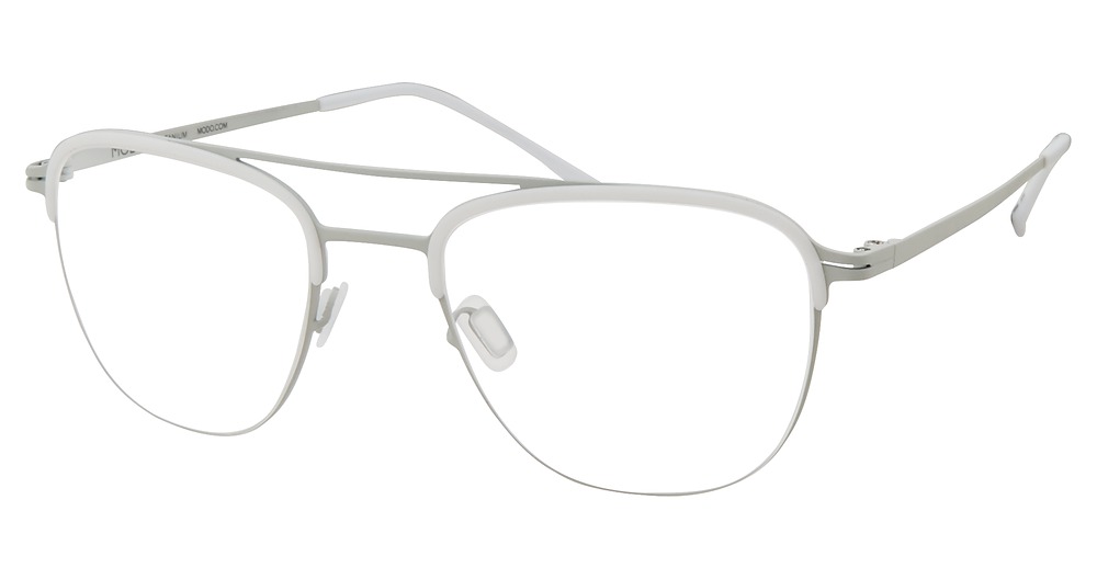 Modo 4419 square eyeglasses in Matte White