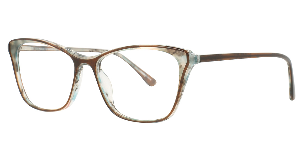 Brown & Aqua Marbled/Brown