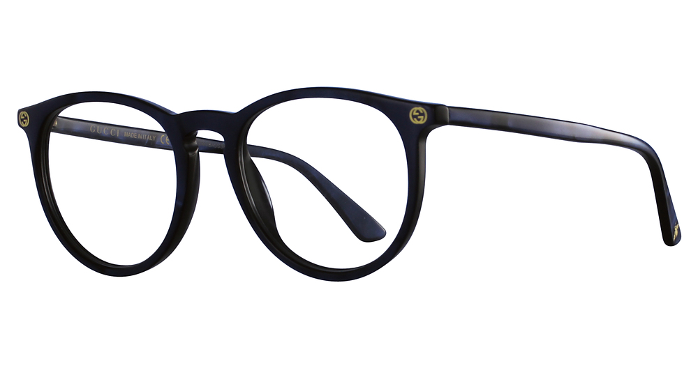 Gucci GG0027O round eyeglasses in Blue Blue Transparent