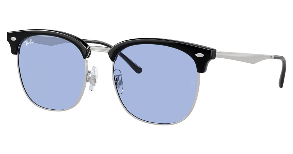 BLACK ON SILVER / BLUE