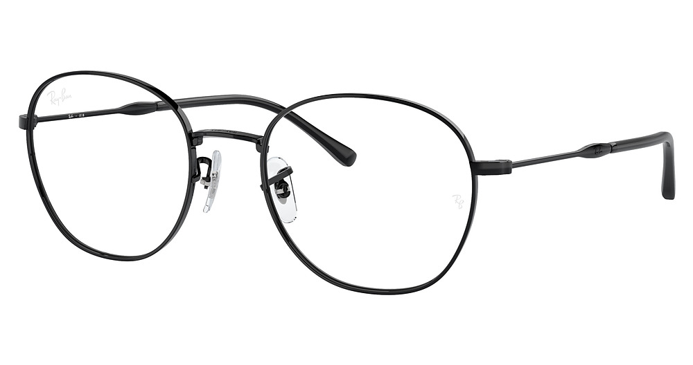 Ray-Ban RX6509 round eyeglasses in Black