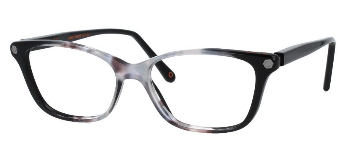 O-SIX OV-310 square eyeglasses in Black