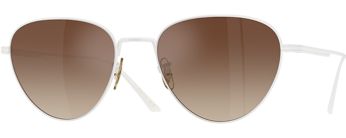 WHITE / DARK BROWN GRADIENT MIRROR