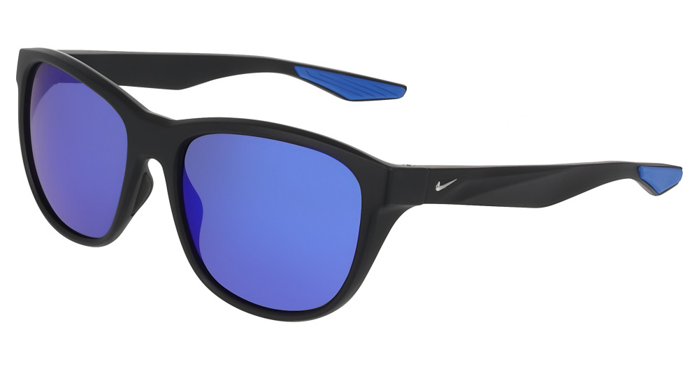MATTE BLACK / BLUE MIRROR