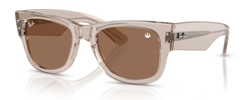 TRANSPARENT LIGHT BROWN / DARK BROWN