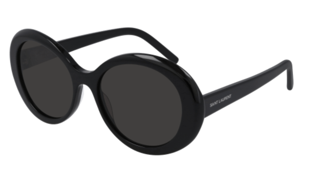 Saint Laurent SL 419 round sunglasses in Black Black Black/Black