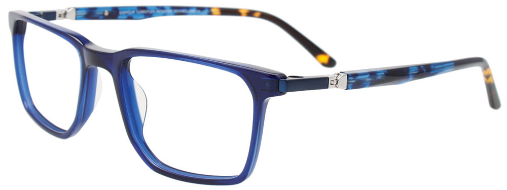 Crystal Dark Blue / Blue & Brown Tortoise