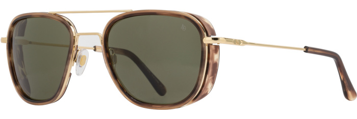 Gold Teak / Green Nylon Polarized