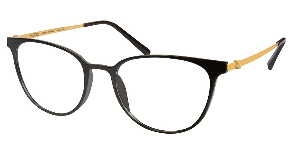 Modo 7000 round eyeglasses in Black