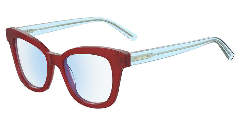 Kate Spade FRAZER/BB rectangle eyeglasses in Red
