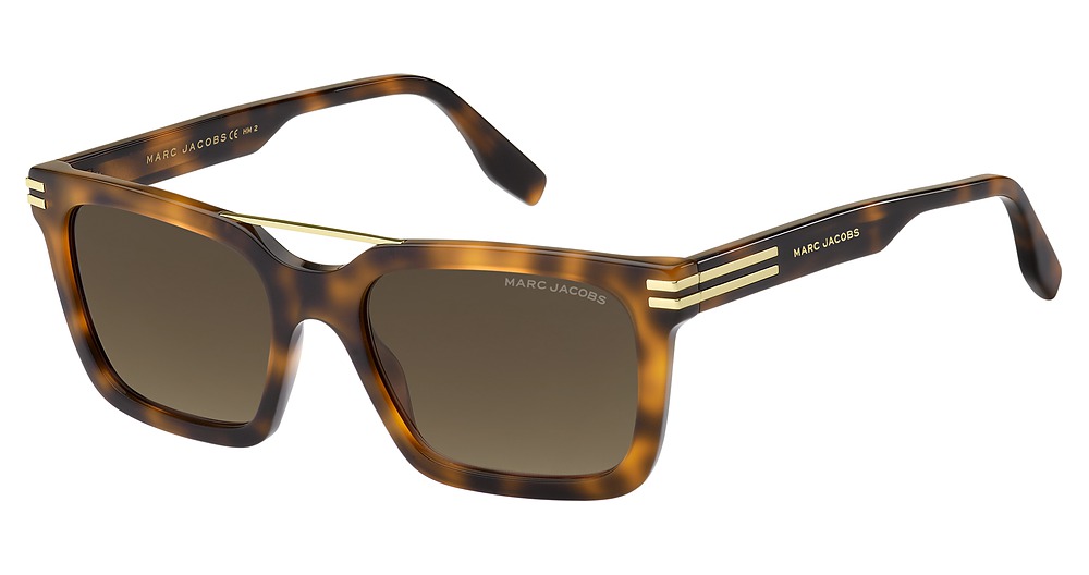 Marc Jacobs MARC 589/S rectangle sunglasses in Havana/Brown Gradient