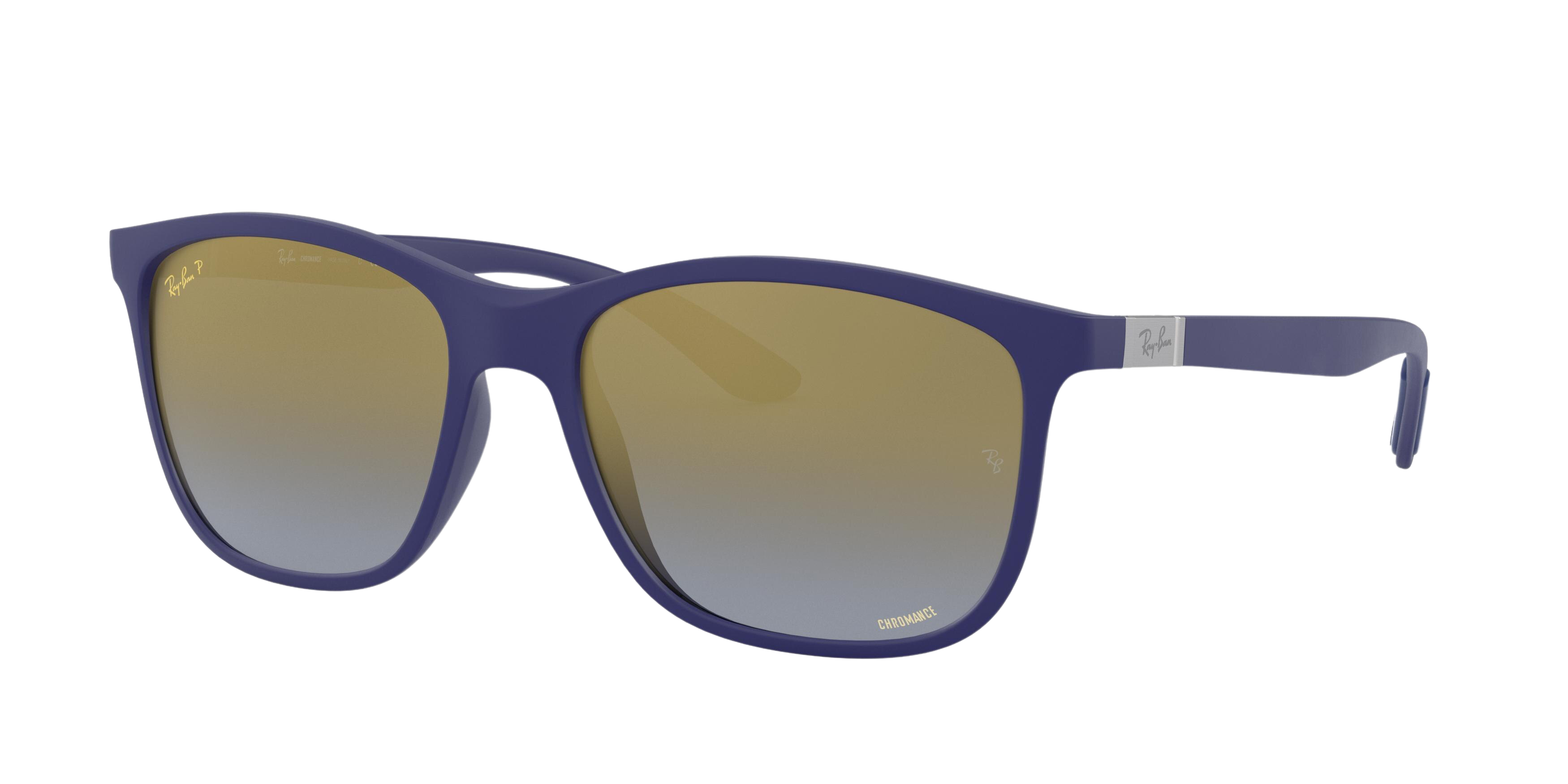 Ray-Ban RB4330CH square sunglasses in Sand Blue
