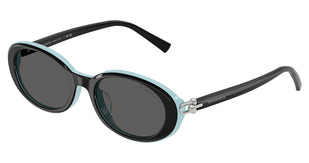 BLACK ON TIFFANY BLUE / DARK GREY