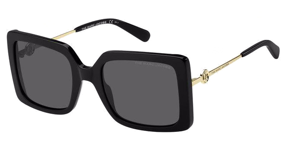 Marc Jacobs MARC 579/S square sunglasses in Black/Grey