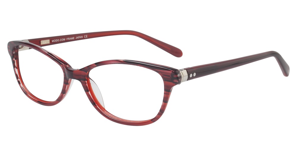 Modo 6517 round eyeglasses in Red Stripes