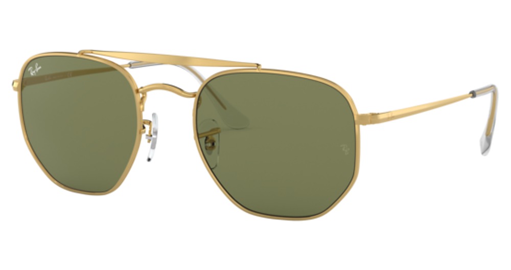 Ray-Ban RB3648 THE MARSHAL aviator sunglasses in Arista/Bottle Green