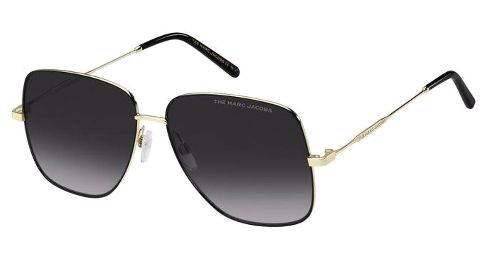 Marc Jacobs MARC 619/S square sunglasses in Gold Blck/Dark Grey Shaded