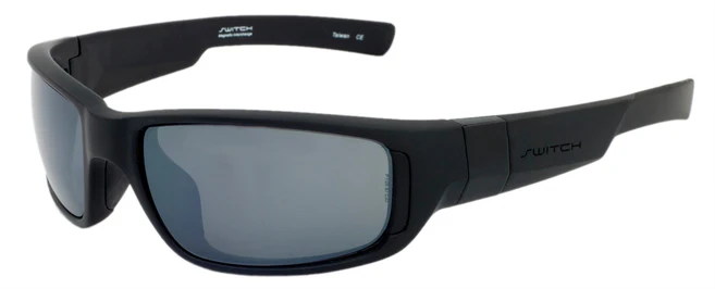 Matte Black / Polarized True Color Grey Reflection Silver