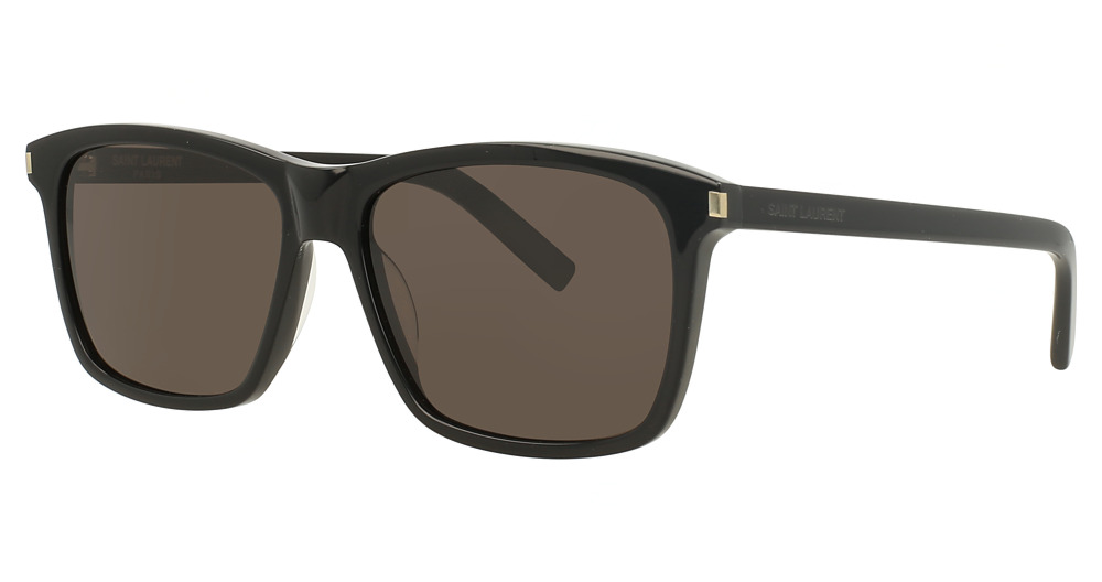 Saint Laurent SL 339 rectangle sunglasses in Black Black Black/Nylon