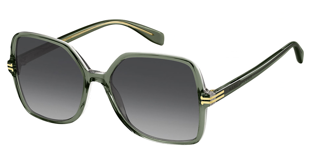 Marc Jacobs MJ 1105/S square sunglasses in Green Cryst/Dark Grey Shaded