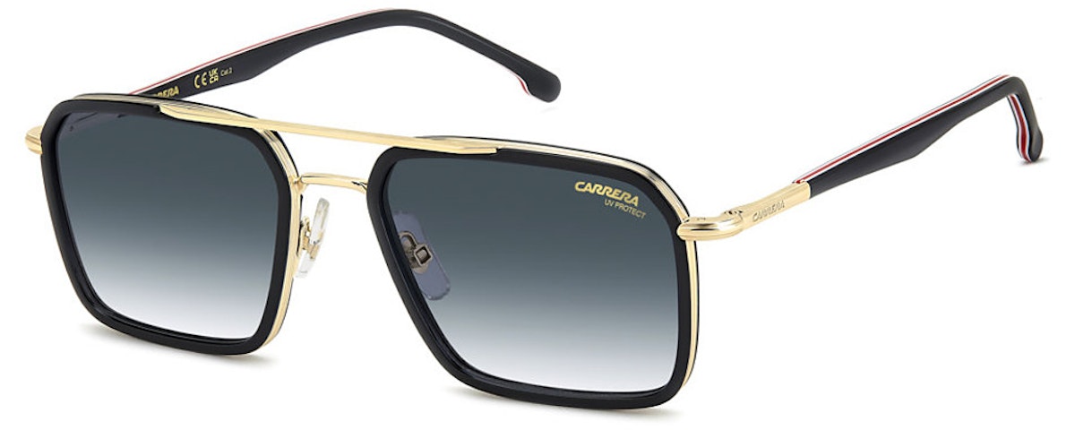 BLACK RED / DK BLUE SHADED