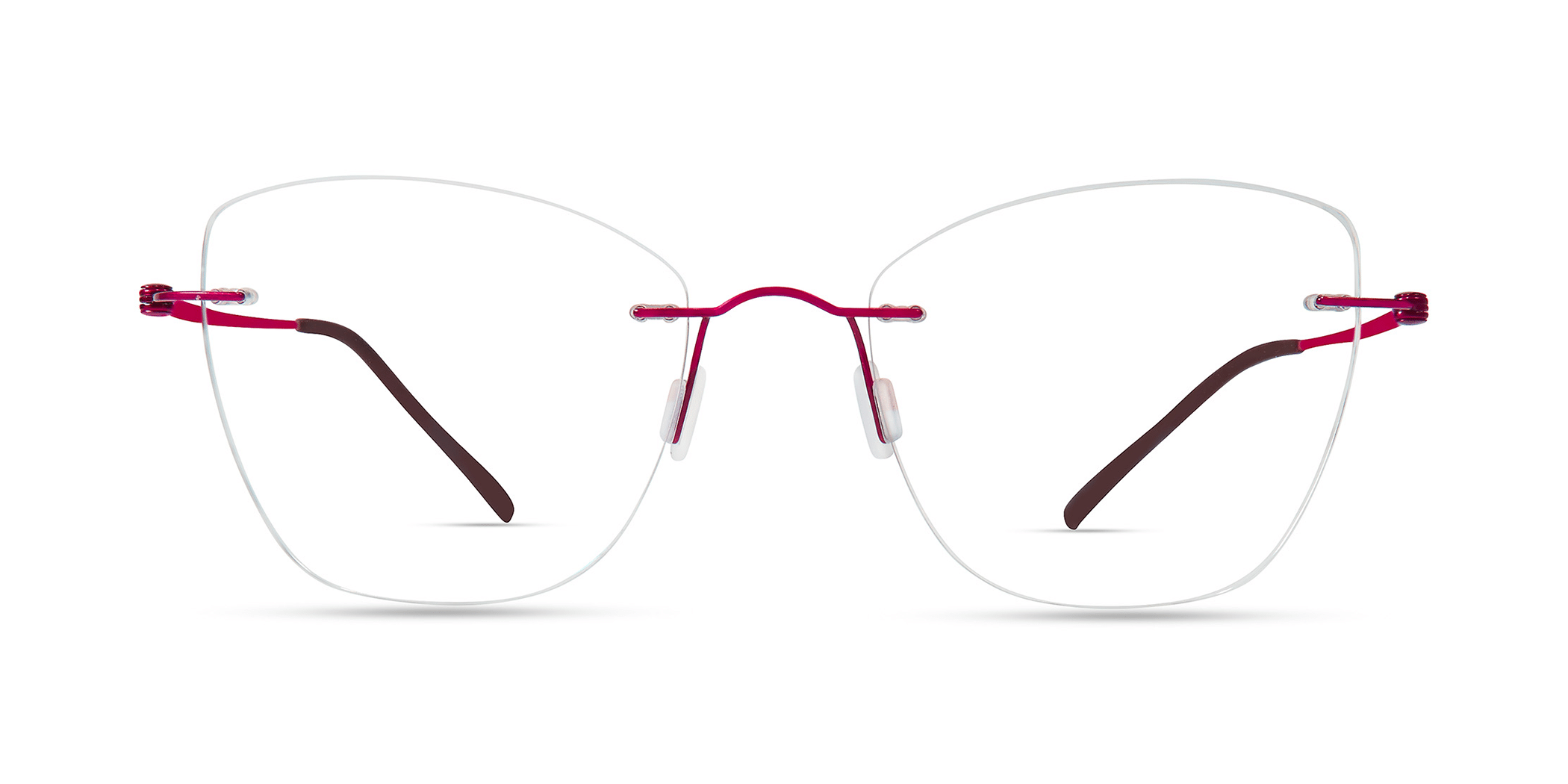 Modo 4607 round eyeglasses in Shiny Raspberry