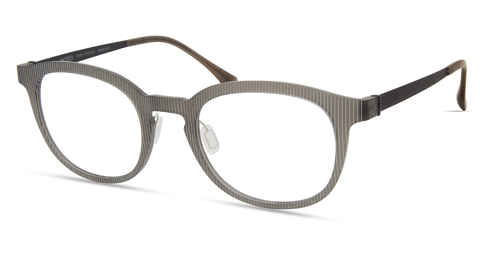 Modo 7050A round eyeglasses in Matte Dark Grey