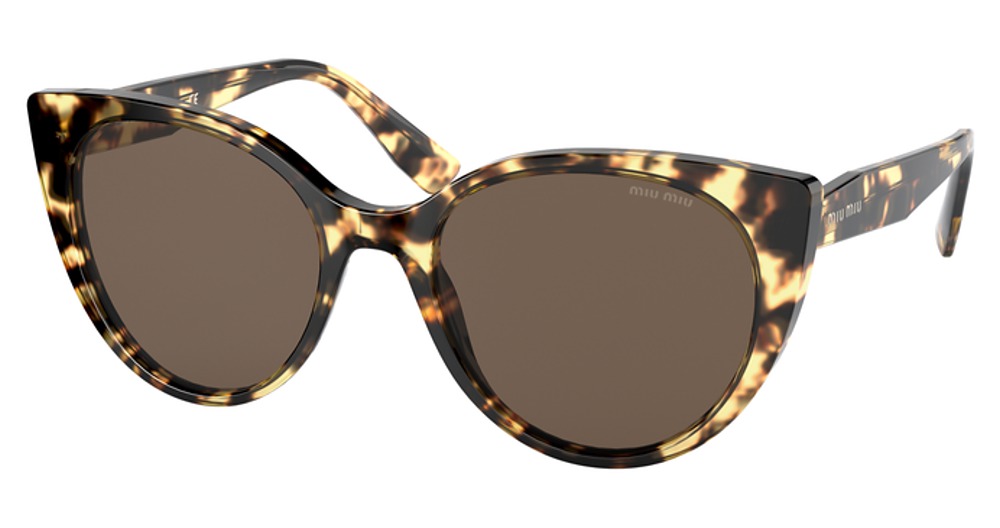Miu Miu MU 04XS cateye sunglasses in Light Havana/Brown
