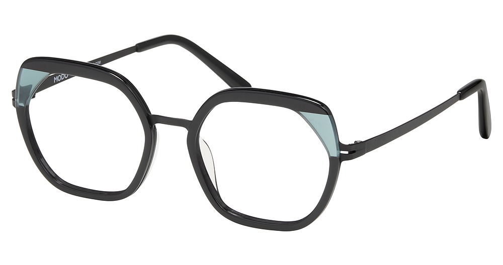 Modo 4541 round eyeglasses in Black