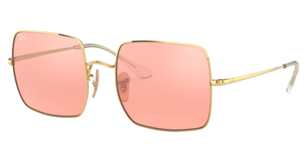 Ray-Ban RB1971 SQUARE square sunglasses in Arista/Photo Pink Mirror Grey