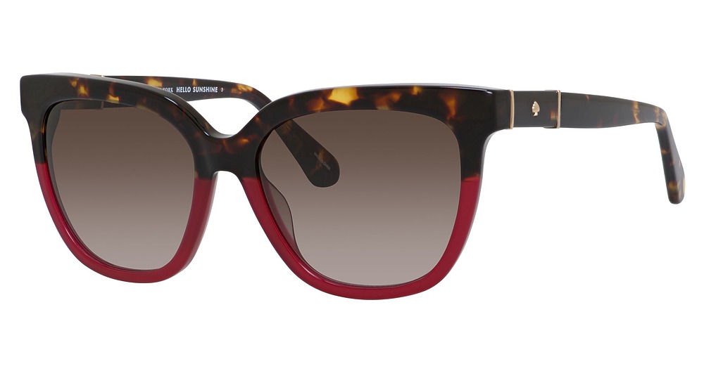Kate Spade Kahli/S square sunglasses in Dkhv Brgn/Brown Gradient