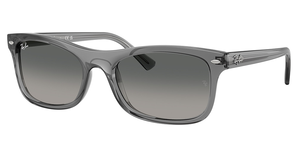 Ray-Ban RB2226F rectangle sunglasses in Transparent Grey/Grey Gradient