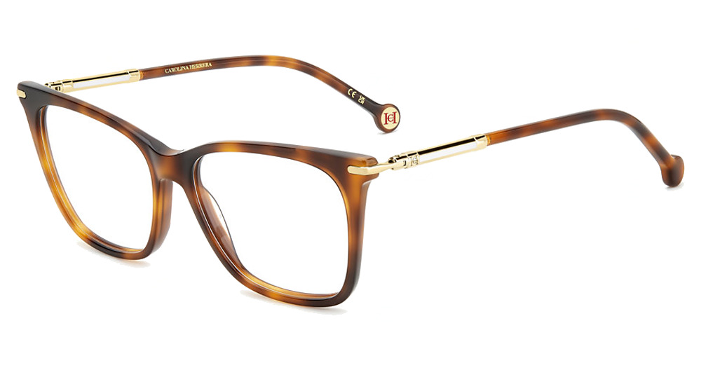 Carolina Herrera HER 0232 rectangle eyeglasses in Brown Havan
