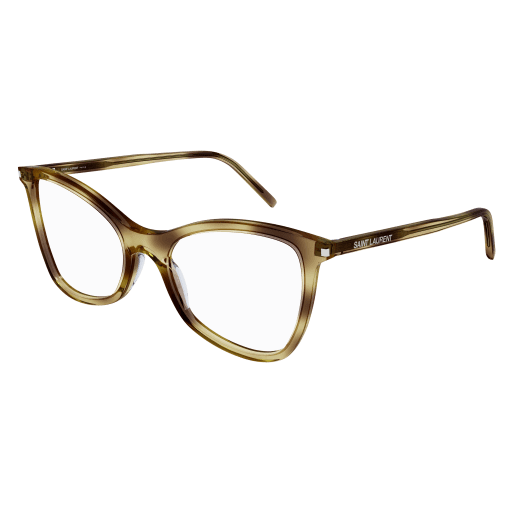 Saint Laurent SL 478 JERRY cateye eyeglasses in Havana Havana Transparent